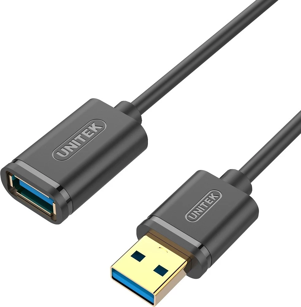Zgodelek USB podaljšek Unitek, črn
