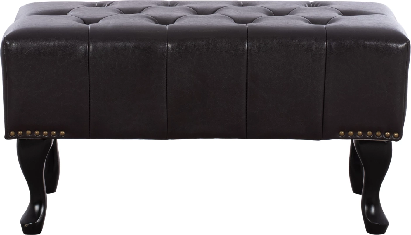 Pianistični stol t.Chesterfield EMMA FH226.01 PU temno rjava 80x44x39Hcm