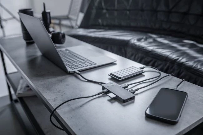 USB-C razdelilec Green Cell, Type-C, siv