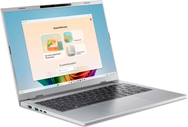 Prenosnik 14" WUXGA OLED, Intel Core Ultra 5, 16 GB/512 GB, srebrn, Acer Aspire 14 AI OLED A14-53M-52FA