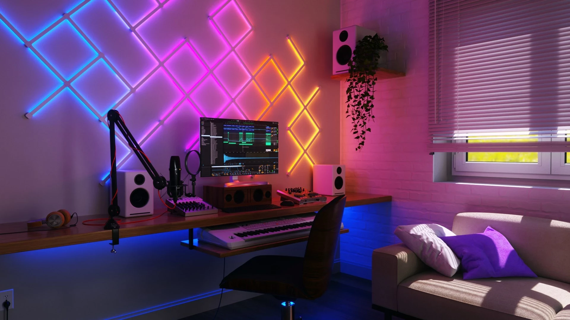 Set razširitve Nanoleaf Lines, 3 kosi, bel