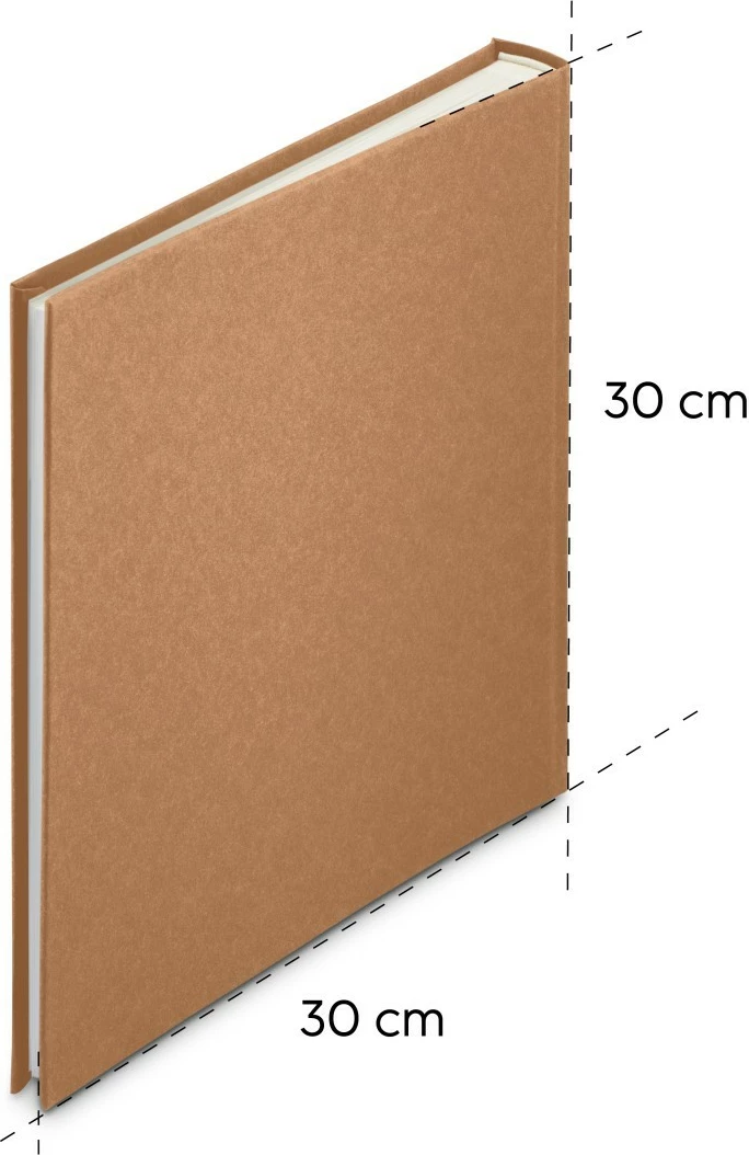 Fotografski album Jumbo 30x30, letarsko kraft papir, Hama, rjav