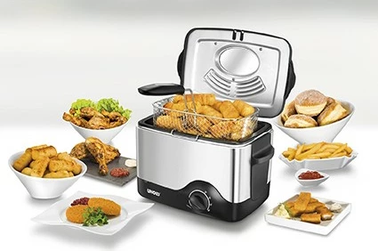Friteza 0,5 kg, 1,5 L, 190 °C, črna, inox Unold 58615