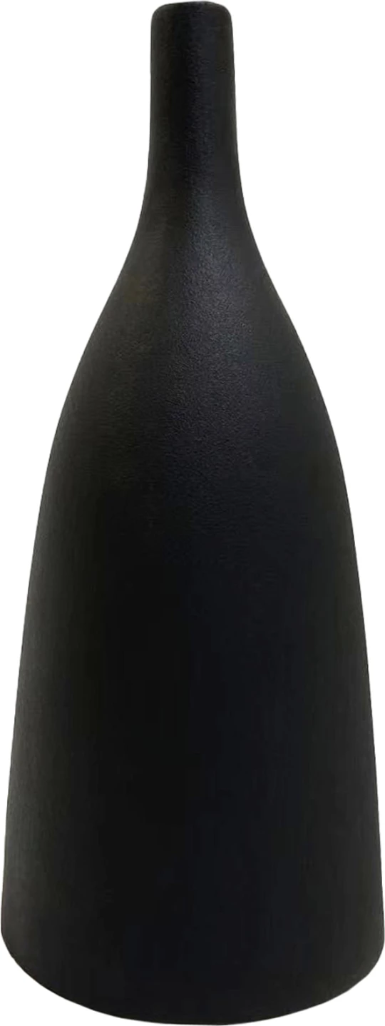 Keramična namizna dekoracija GALAD FH4635.02 črna mat Φ14x33.5Hcm