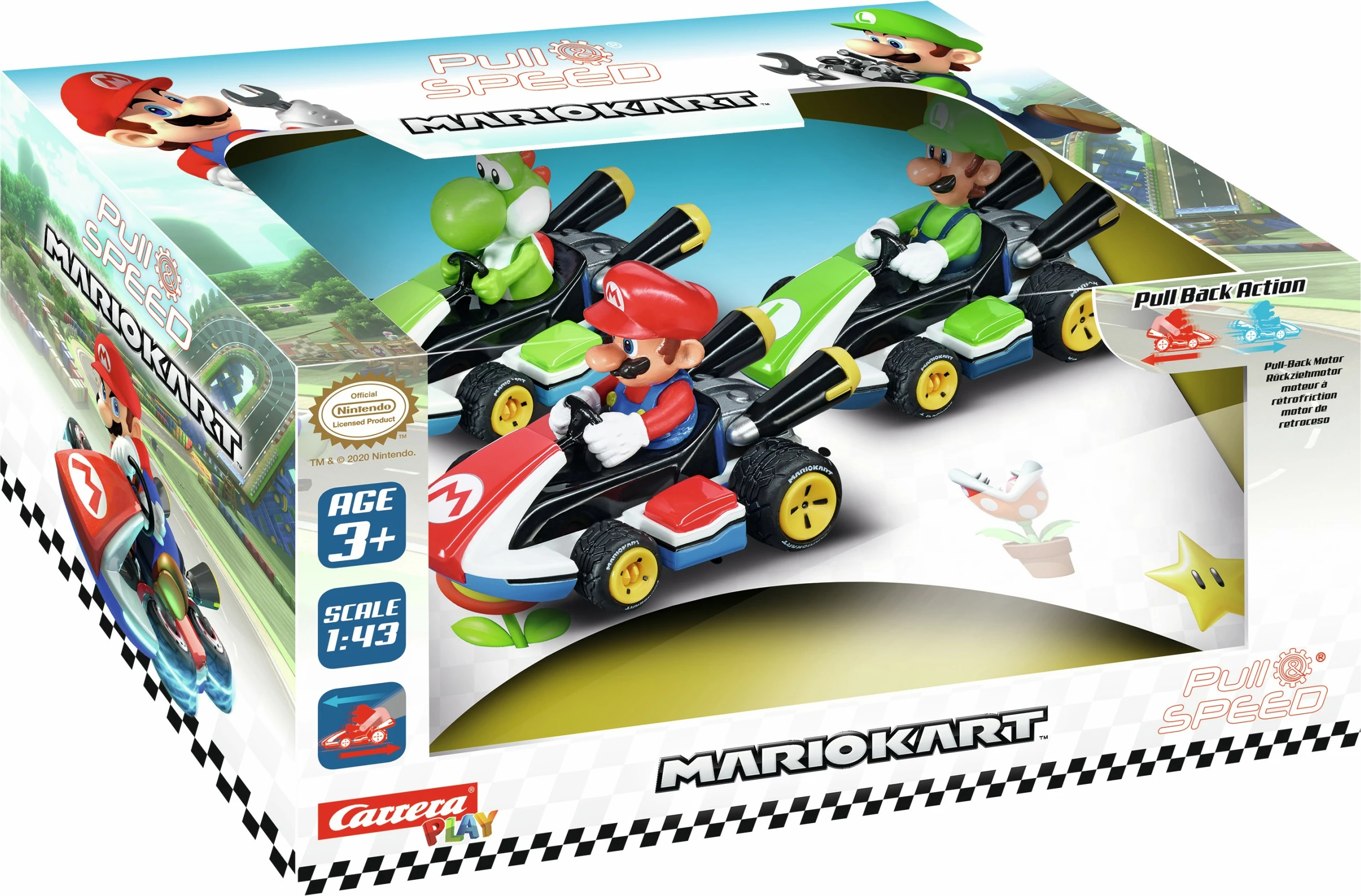 Igrača avto Mario Kart 8, Carrera RC, Mario, Luigi, Yoshi, različne barve