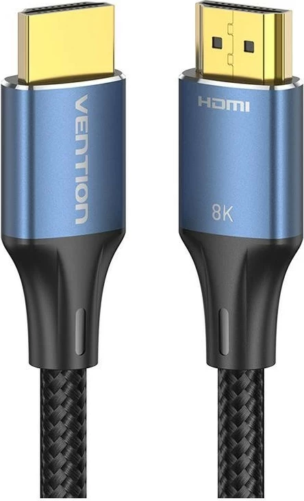 Kabel HDMI 2 m, 8K 60Hz/4K 120Hz, črno-modra — Vention