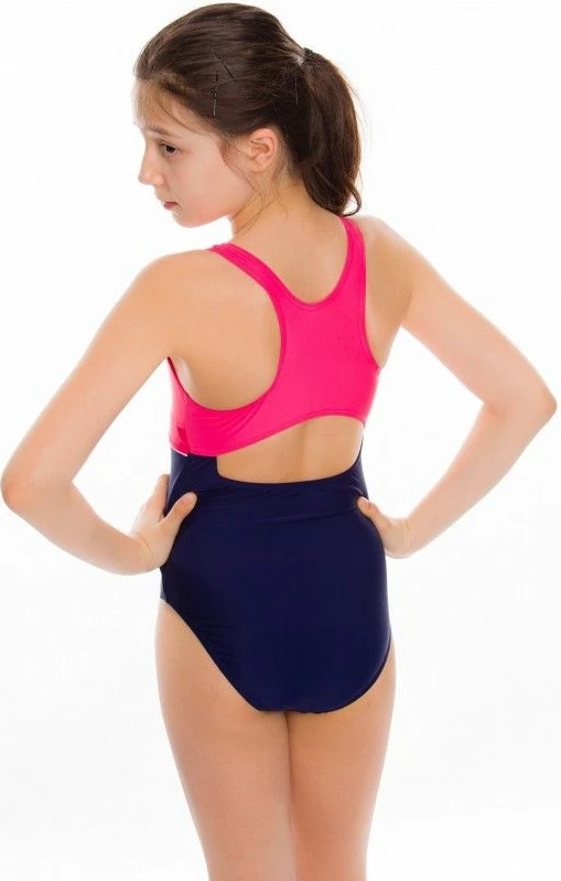 Bikini za dekleta Aqua-Speed EMILY, modro-rožnate