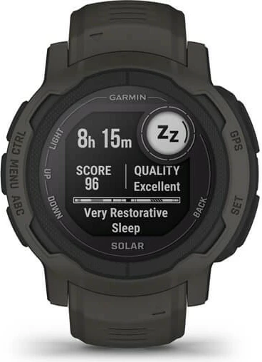 Pametna ura Garmin Instinct 2 Solar, 2,29 cm (0,9"), MIP, GPS, grafit Pametna ura Garmin Instinct 2 Solar, 2,29 cm (0,9"), MIP, GPS, grafit