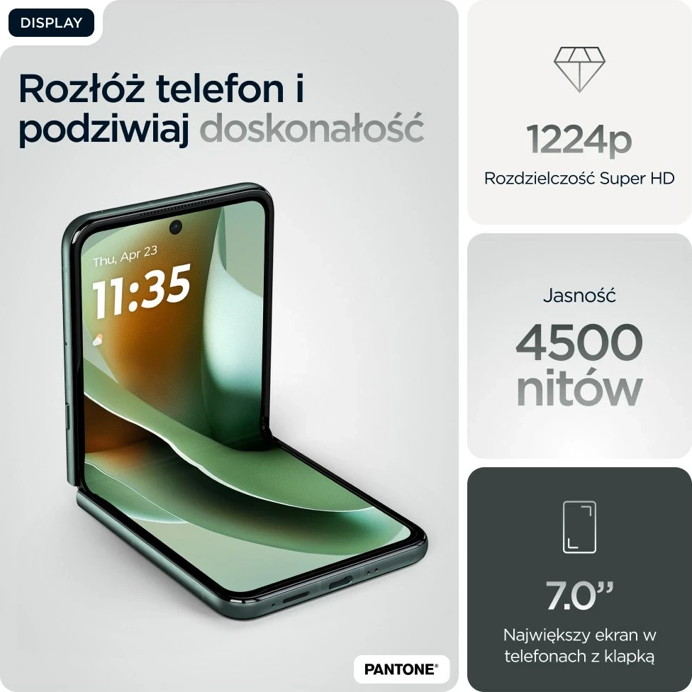 Zložljiv mobilni telefon razr 60 ultra Motorola, 6,96", 16 GB RAM, 512 GB, 5G, zelen