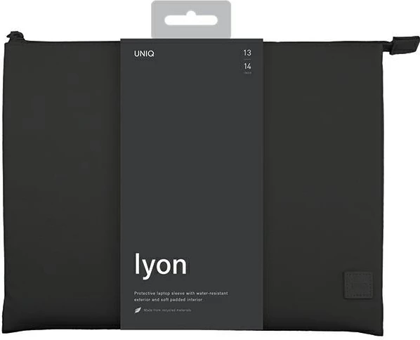 Ovitek za prenosnik UNIQ Lyon, do 14\", rPET, črn