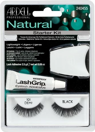 Set umetnih trepalnic Natural 101, Ardell, črne, 1 kos