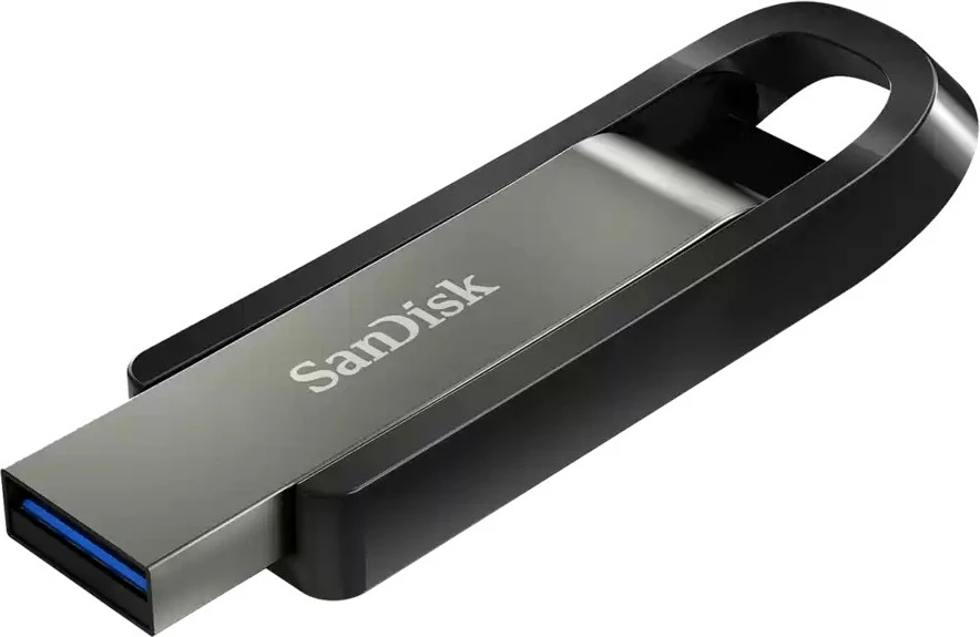 USB SanDisk Extreme Go 128 GB, USB Type-A, 3.2 Gen 1, nerjaveče jeklo USB SanDisk Extreme Go 128 GB, USB Type-A, 3.2 Gen 1, nerjaveče jeklo