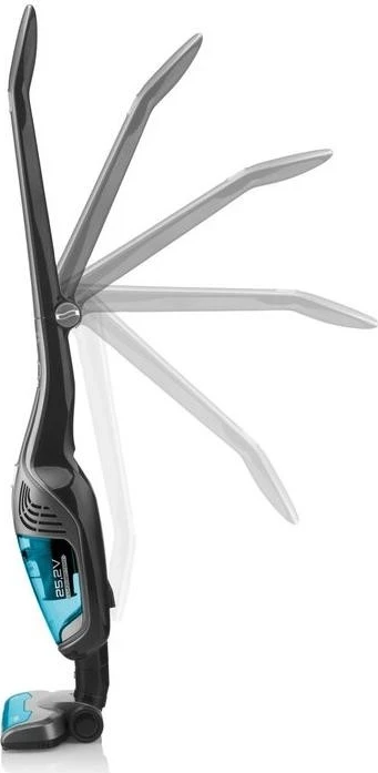 Vertikalni sesalnik z vlažnim brisanjem Moneto II Aqua+ 25,2 V, ETA, črn