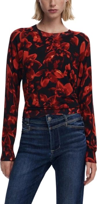 Pulover Desigual, ženski, črn