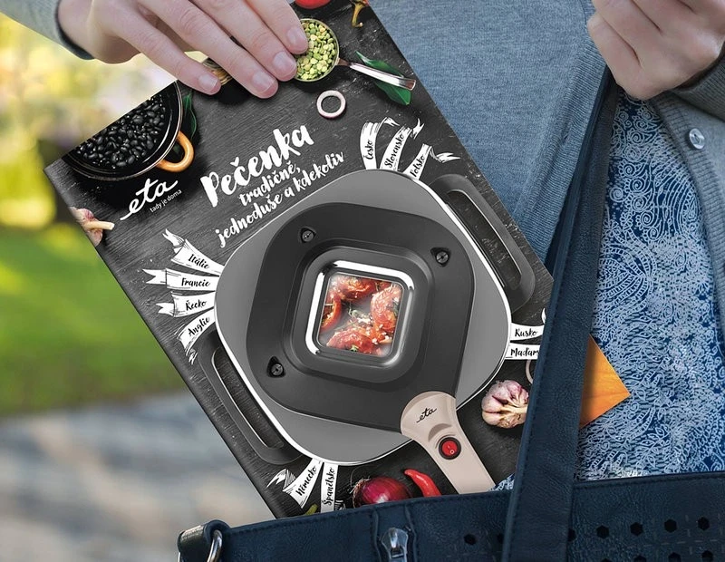 Električni ponev za peko ETA, črn