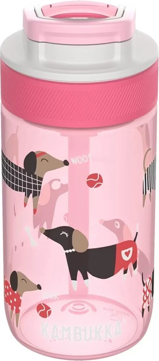 Steklenica za vodo 400 ml Kambukka Lagoon Diva Dogs, rožnata