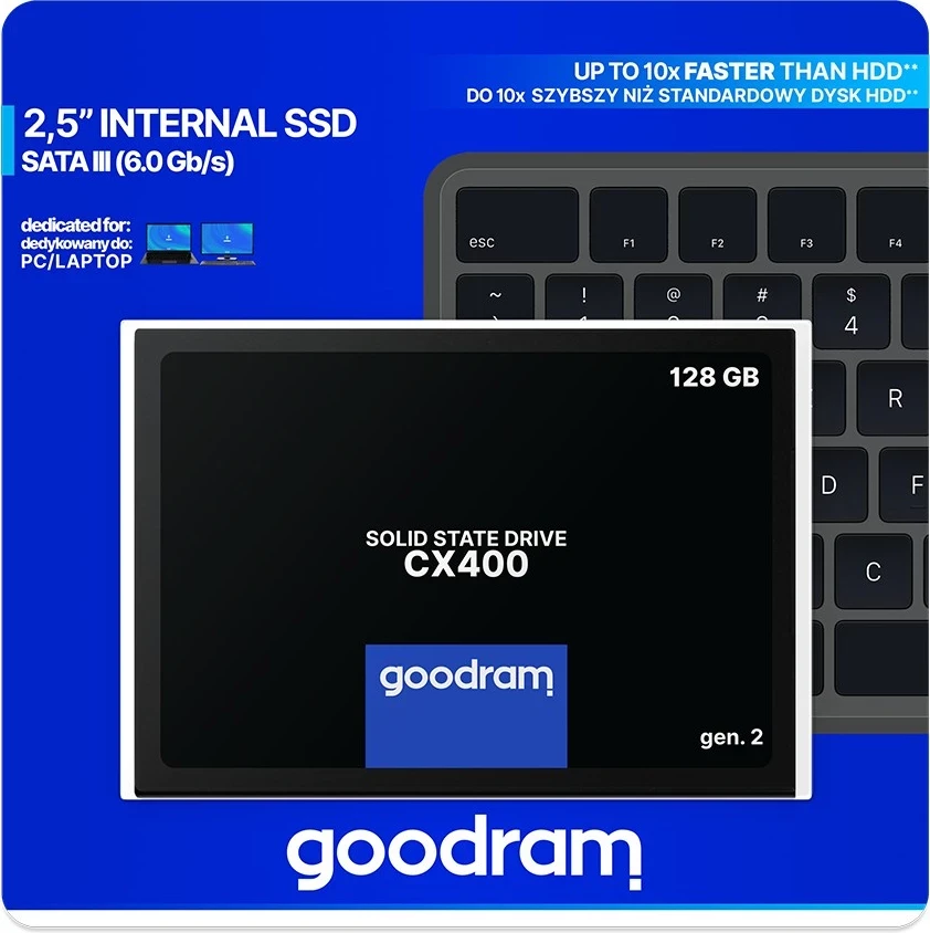 SSD disk Goodram CX400 Gen 2, 2,5", 128GB