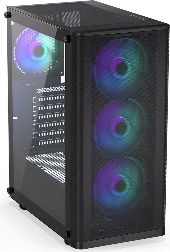 Kasa Endorfy Ventum 200 ARGB, črna