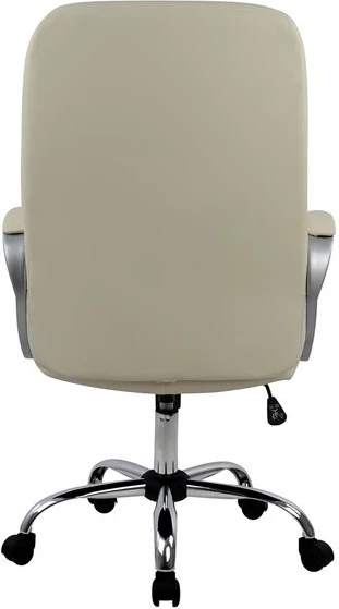 Pisarniški stol za vodje FH1024.08 krem z kromirano osnovo 64x55x120