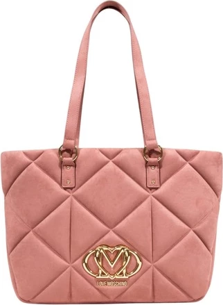 Eleganten ženski nahrbtnik Love Moschino, rožnat