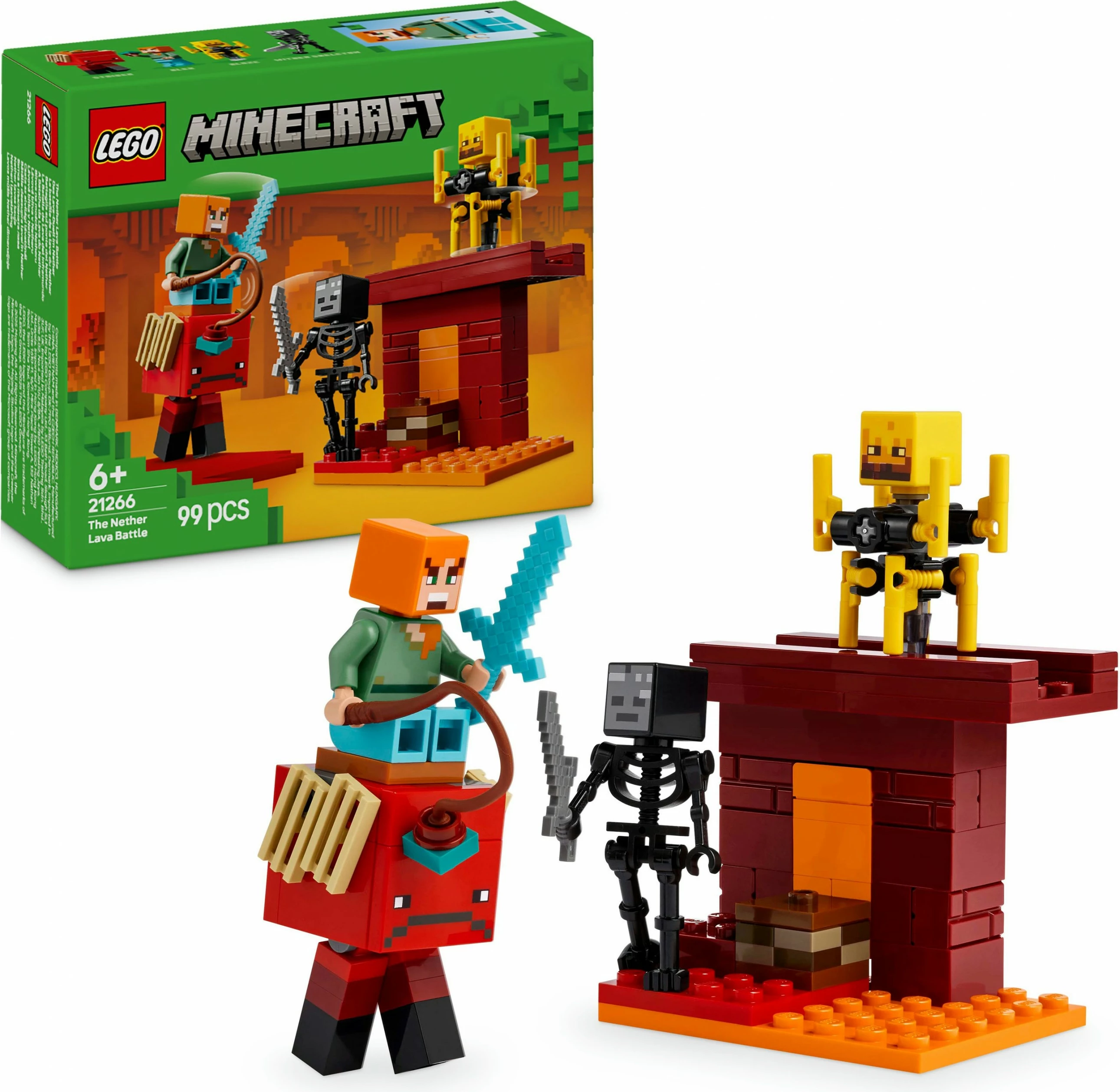 Set za gradnjo LEGO Minecraft 21266, 99 delov, večbarven