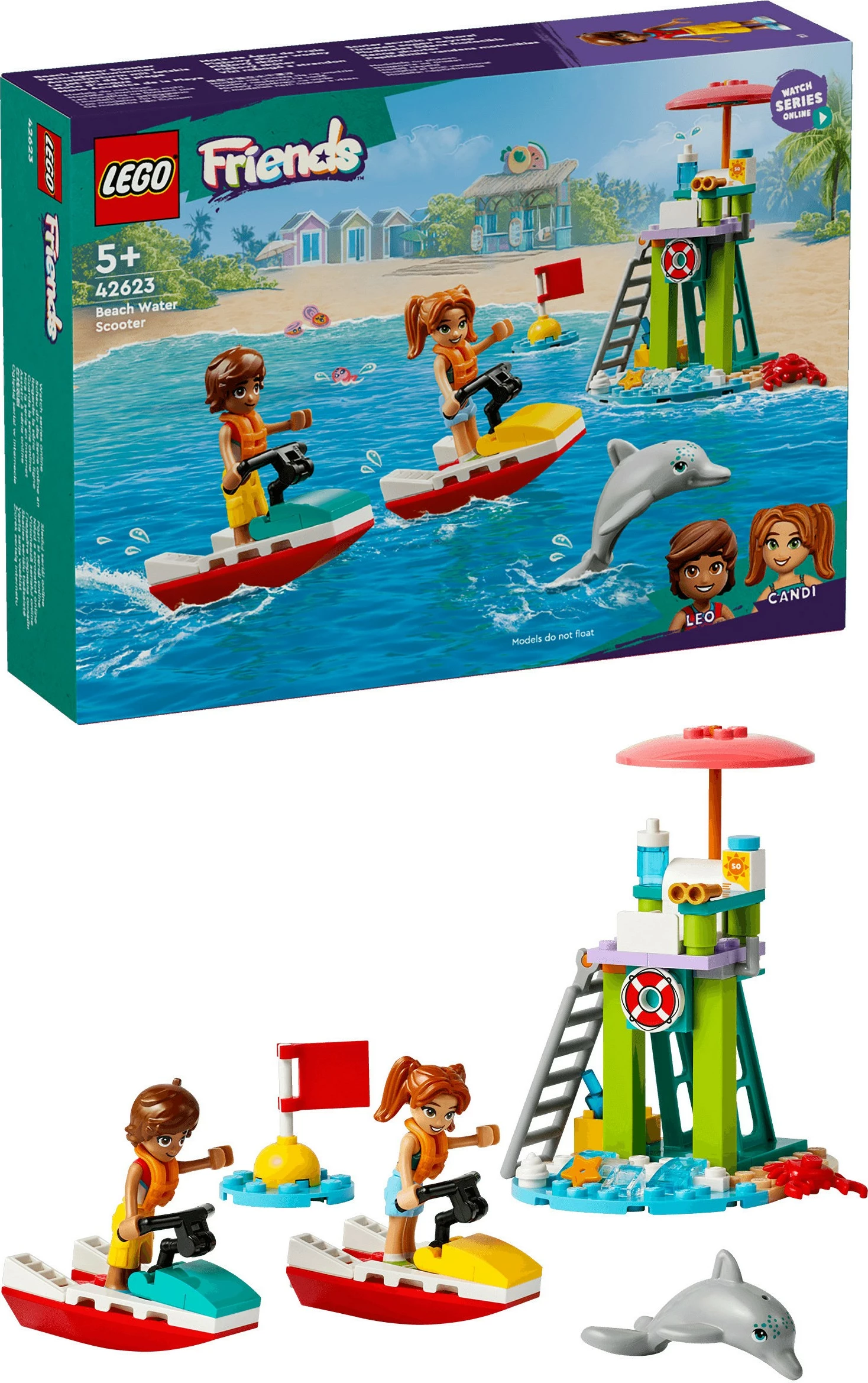 Kula za opazovanje z jetskijem LEGO Friends 42623, 84 kosov, večbarvno