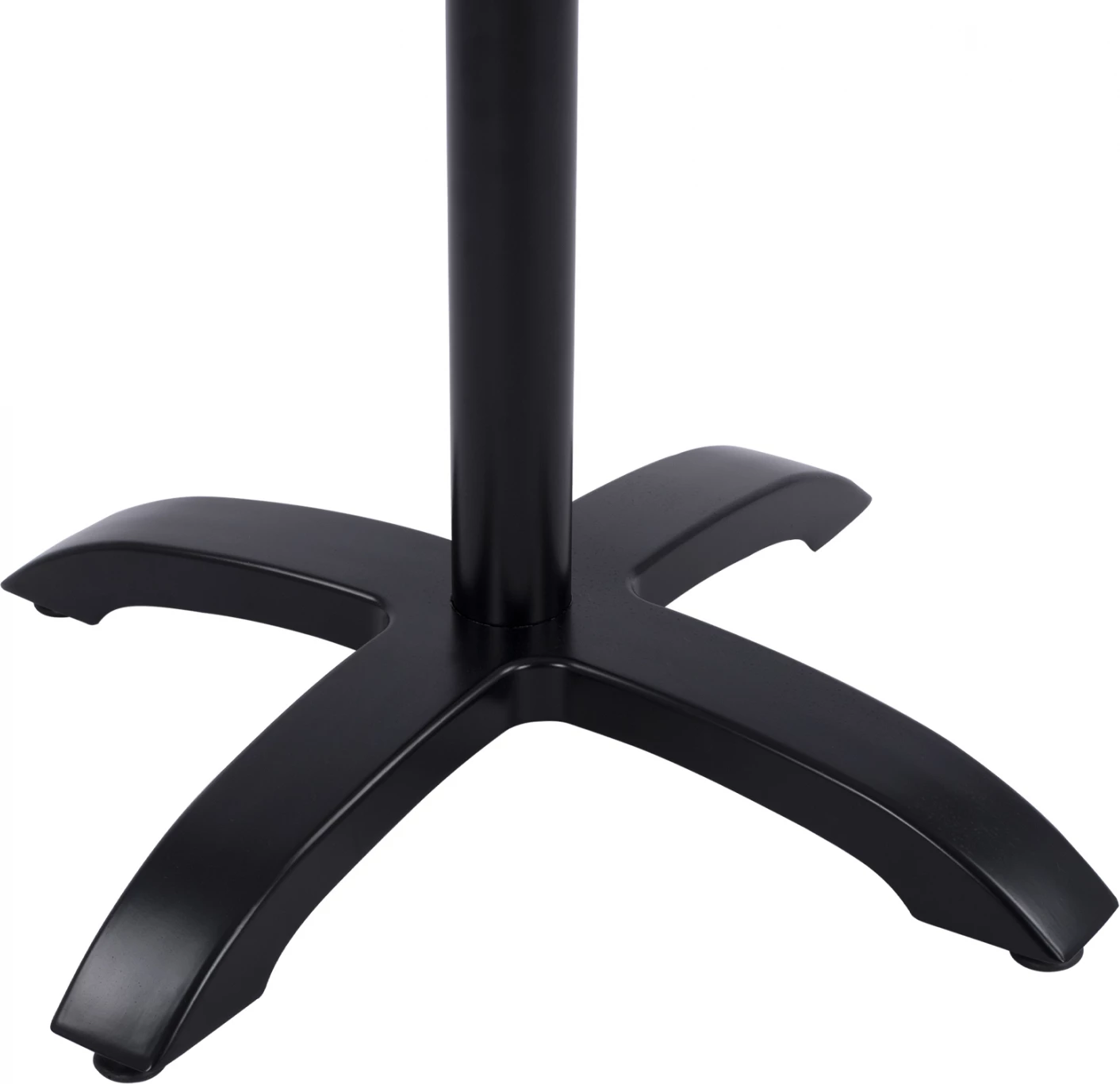 Zložljiva aluminijasta osnova FH469.01 črna mat 66x66x72 s križem 48x48cm