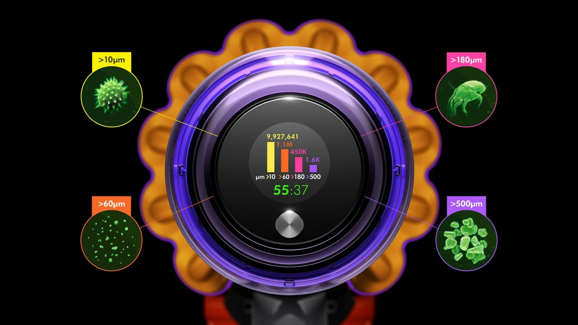 Brezžični sesalnik za ročno uporabo, Dyson V15 Detect Absolute, brez vrečke, Nickel, 60 min