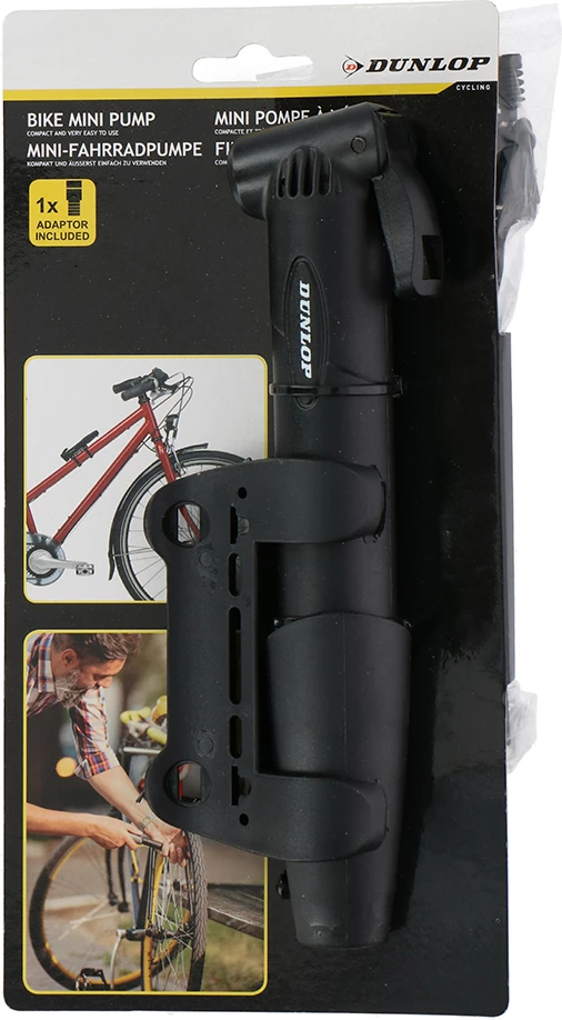 Mini tlačilka za kolo Dunlop, črna