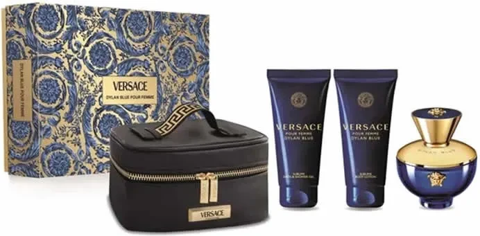 Eau de Parfum za ženske, set 3-delni, 100 ml, Versace Dylan Blue Pour Femme
