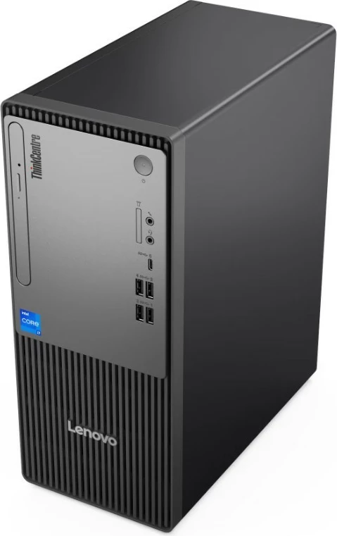Namizni računalnik Lenovo ThinkCentre neo 50t Gen 5 i3-14100, 8 GB RAM, 256 GB SSD, Windows 11 Pro, črn, z miško in tipkovnico