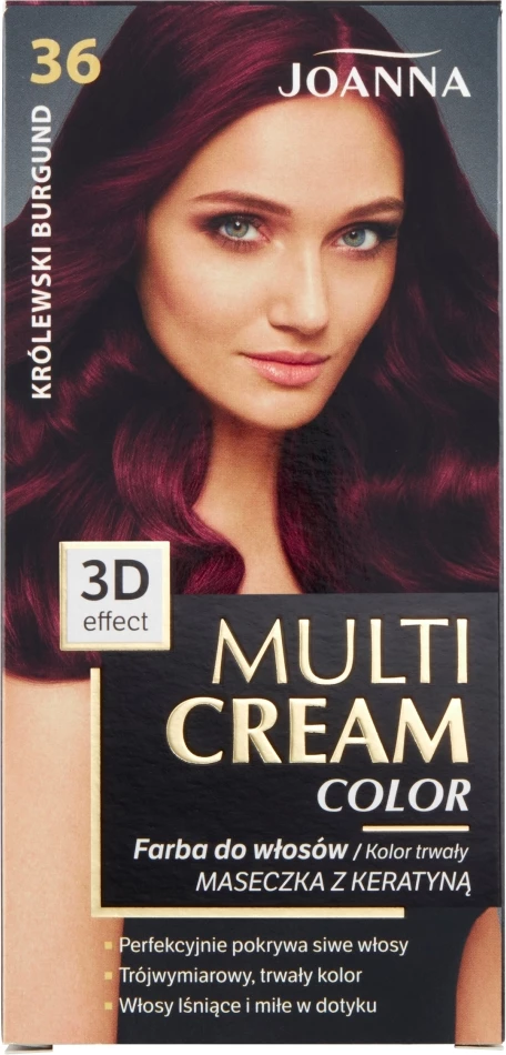 Barva za lase Multi Cream Color 36 Royal Burgundy, Joanna, 1 kos