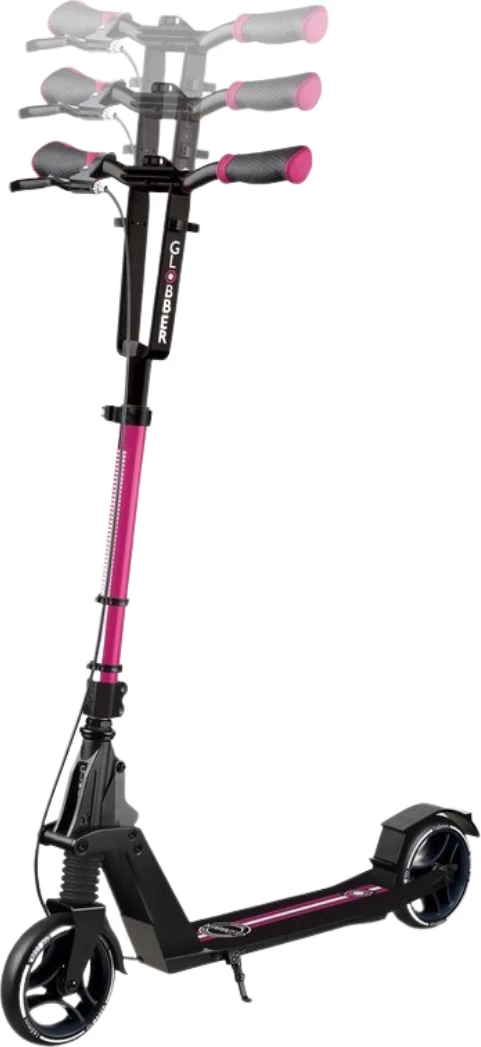 Trotinet za odrasle in najstnike SMJ, črno-rožnat