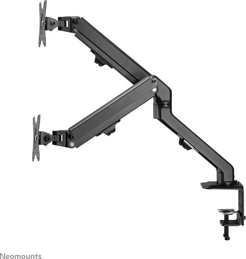 Nosilec za dva monitorja Neomounts FPMA-D650DBLACK, 17–27 palcev, nastavljiva višina z gas spring, črn Nosilec za dva monitorja Neomounts FPMA-D650DBLACK, 17–27 palcev, nastavljiva višina z gas spring, črn