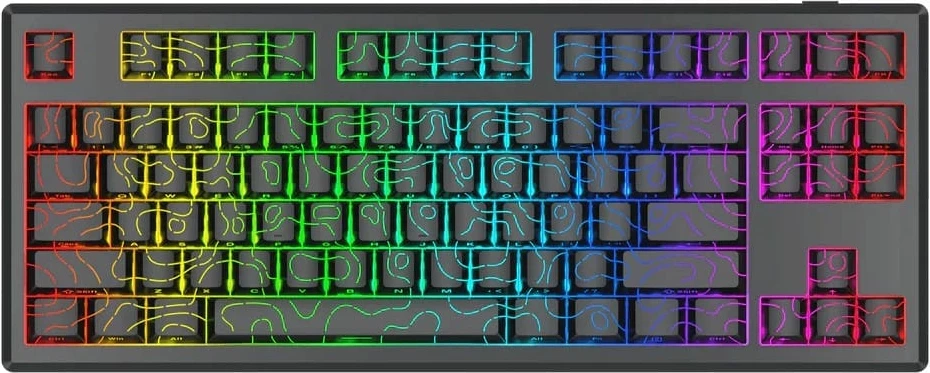 Mehanska tipkovnica 80% TKL, RGB, brezžična/žična, črna, Redragon Uranus PRO K732MC-RGB-PRO