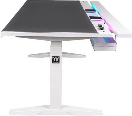 Gaming miza z nastavljivo višino Thermaltake G700 RGB, LED, bela/črna