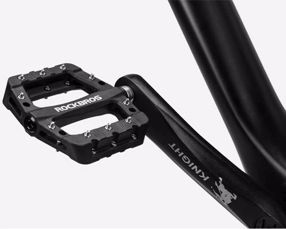Pedala za kolo najlon, Rockbros 2017-12CBK, črne, set 2 kosa
