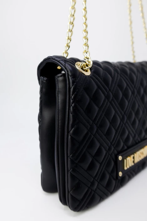 Torba Love Moschino, zlata, za ženske