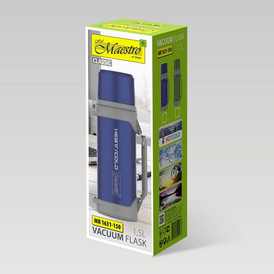 Termos Maestro MR-1631-150, 1,5 L, moder/siv