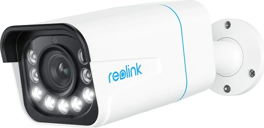 Zunanja kamera Reolink P430, 4K, PoE, 5x optični zoom, bela