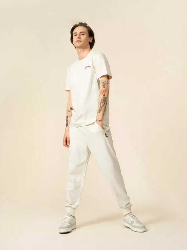 Majica za moške, Outhorn, model OTHSS23TTSHM451-11S, kremna barva