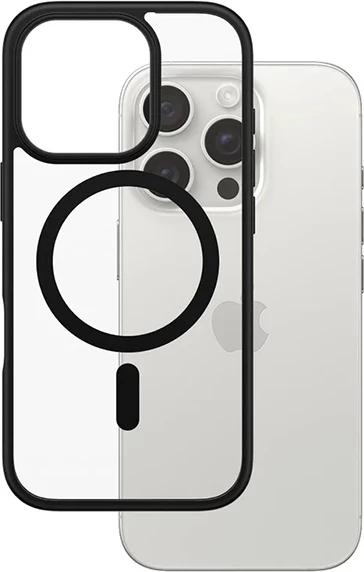Trd ovitek PanzerGlass HardCase za iPhone 16 Pro, MagSafe, črn