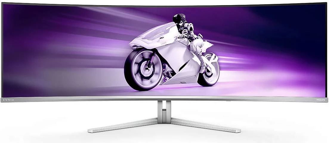 Ultraširok QD-OLED zaslon 49 inč, 5120x1440, 32:9, Ambilight, USB-C - Philips 49M2C8900, bel Ultraširok QD-OLED zaslon 49 inč, 5120x1440, 32:9, Ambilight, USB-C - Philips 49M2C8900, bel