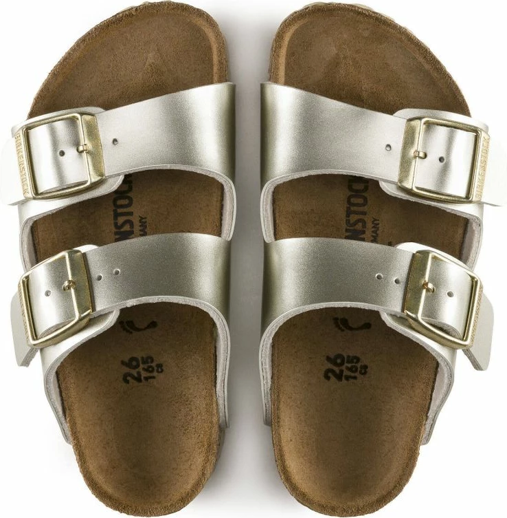 Flip-flopi fantezijski, Birkenstock, zlata barva
