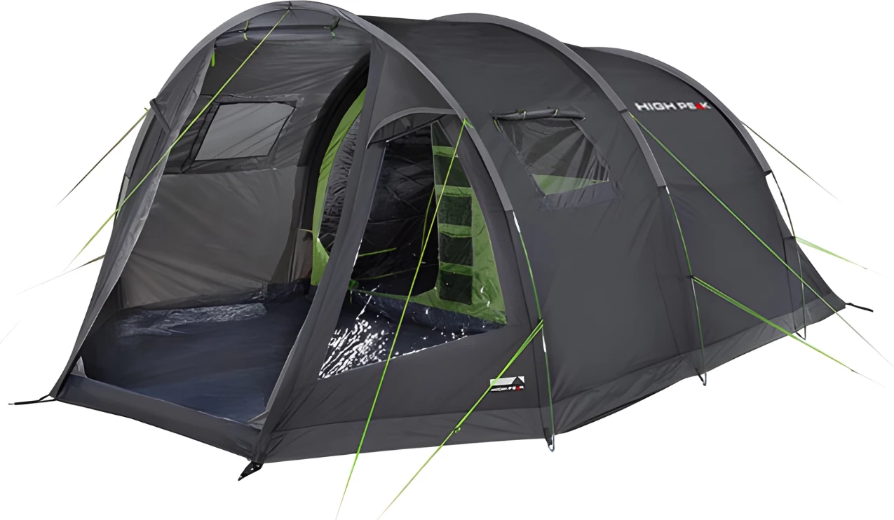 Tenda za pet oseb High Peak, siva in zelena