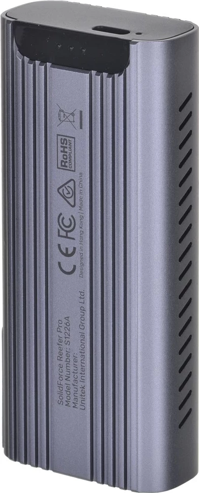 Zunanji okvir za M.2 NVMe UNITEK, USB 4, siv