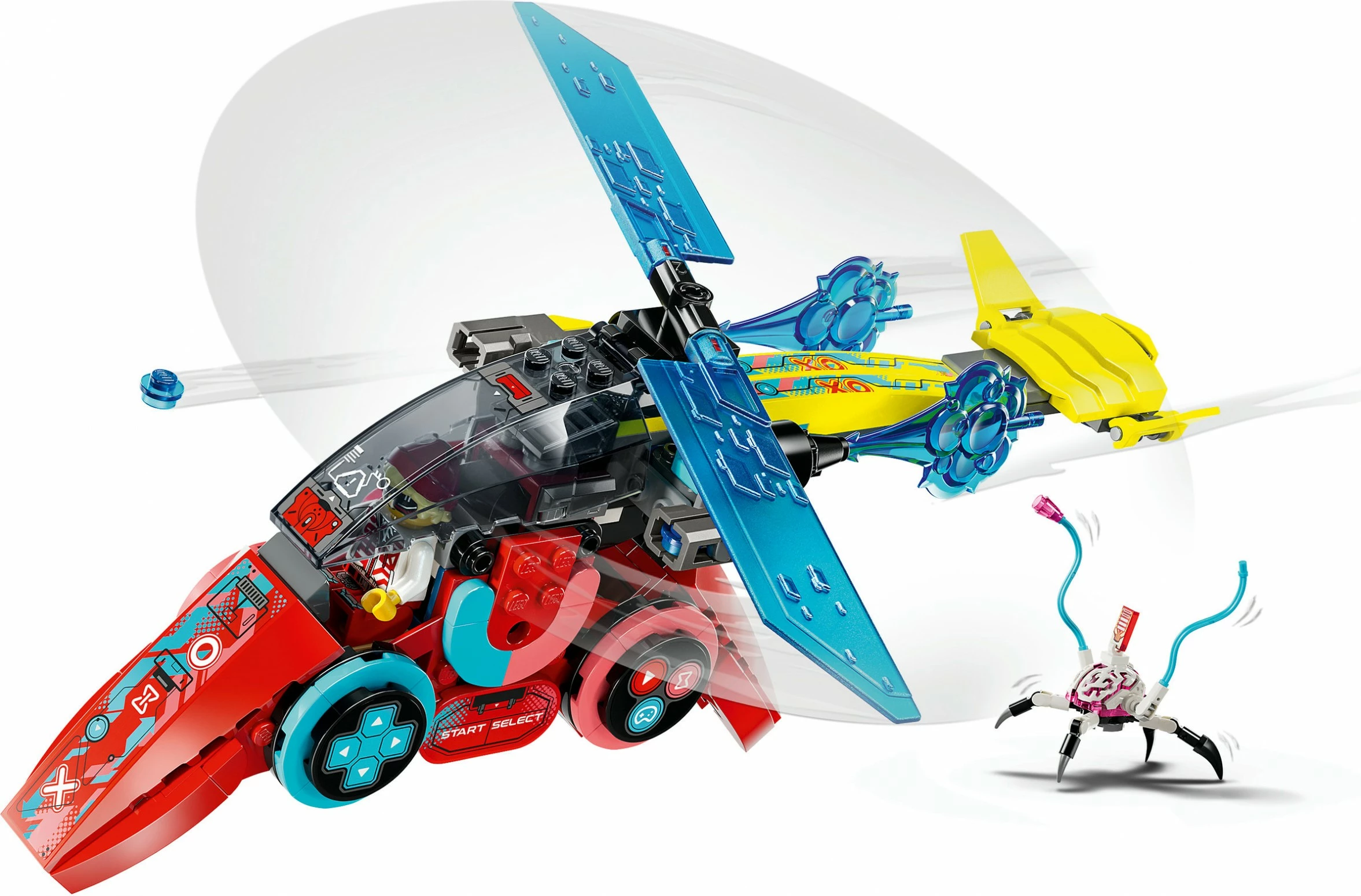 Gradbeni set DREAMZzz Cooper's Gaming Controller Jet LEGO 71489, 266 delov, večbarven