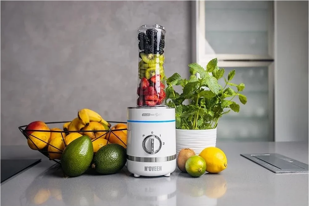 Mešalnik X-Line Sport Mix & Fit SB1100 N'OVEEN, 300W, 2 steklenici 600ml, bel