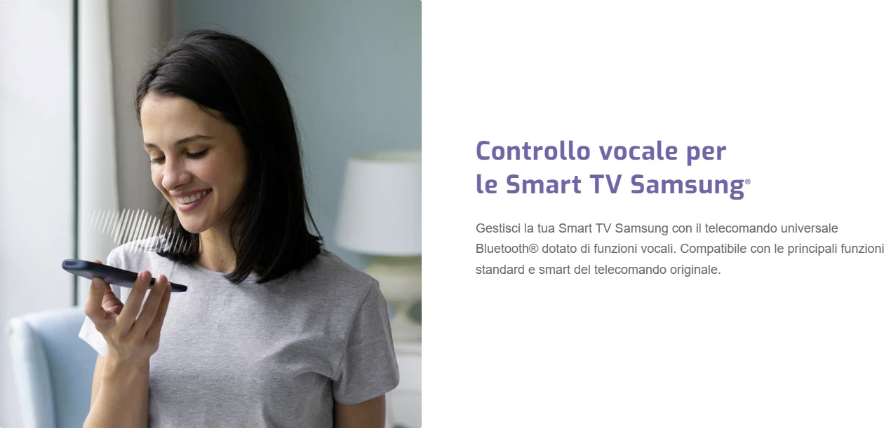 Univerzalni daljinski upravljalnik z glasovnimi funkcijami Superior Electronics SUPTBB002, Bluetooth, za Samsung, črn