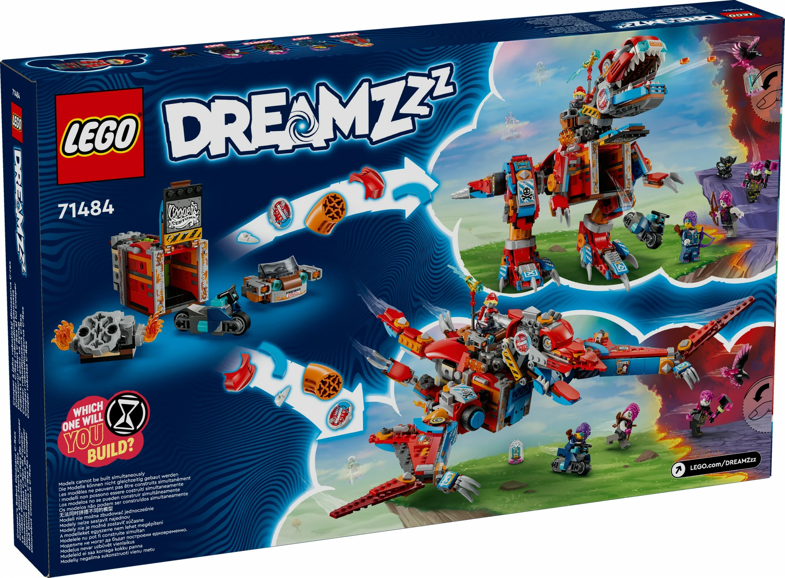 Gradbeni set Cooper's Dino-Mech C-Rex, LEGO DREAMZzz 71484, večbarven